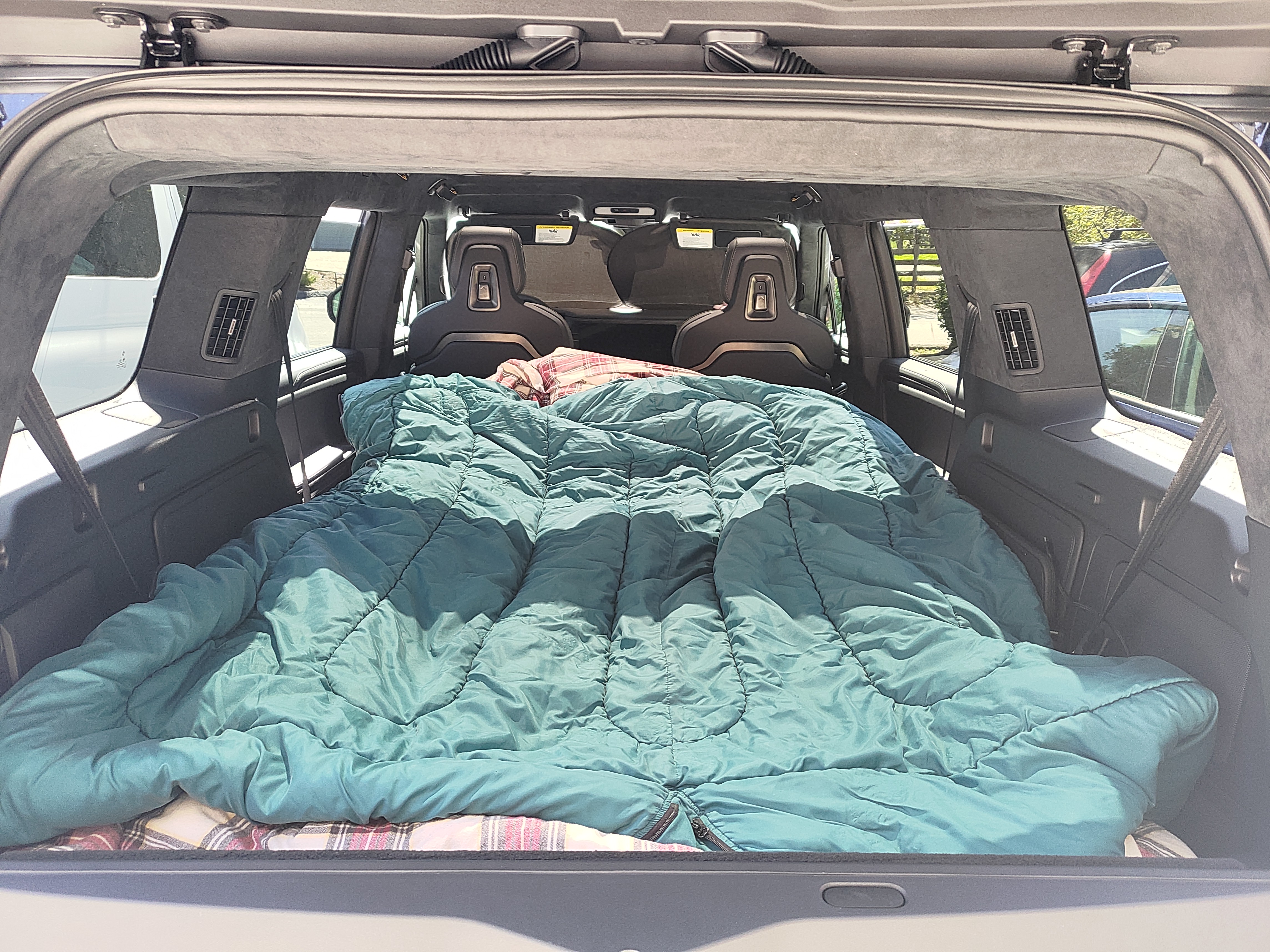My bed in the rivian